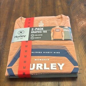 NWT Hurley Orange Short Sleeve Tees